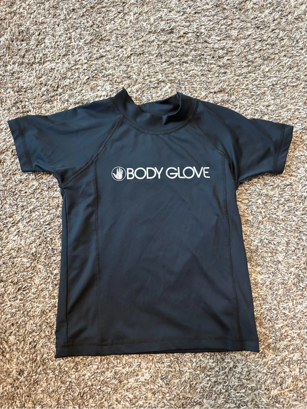 Body Glove Black Short-Sleeve Logo Rash Guard